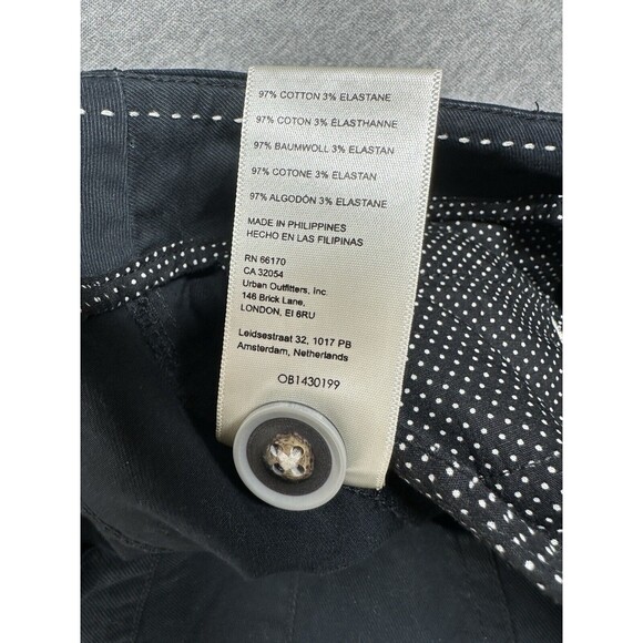 Maeve‎ by Anthropologie Pants Women US Size 2 Black Trousers High Rise Cotton - Picture 3 of 7